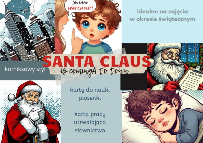 Santa Claus is coming to town- karty do nauki piosenki